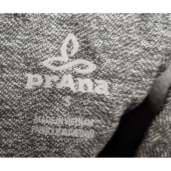 Women's prAna Black/White Sleeveless Houndstooth Workout Tank Top SM - Picture 6 of 6